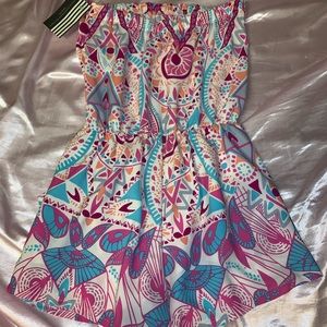 Colorful Strapless Romper